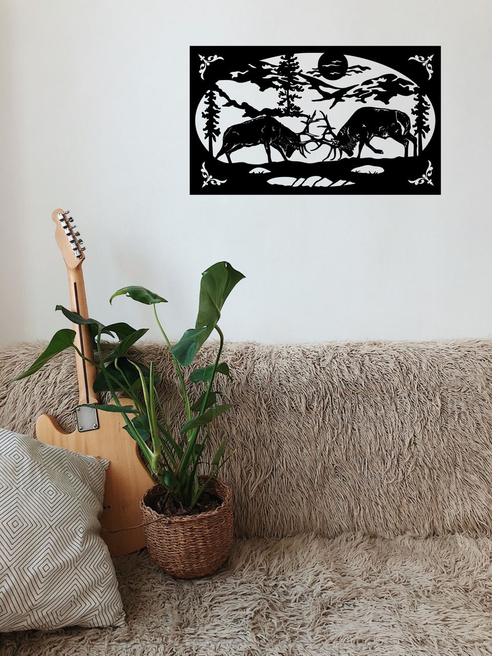 Walczące jelenie - obrazek 3