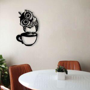 Sowa na filiżance W0007