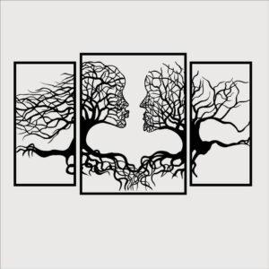 obraz ażurowy z drewna – dekoracja ścienna