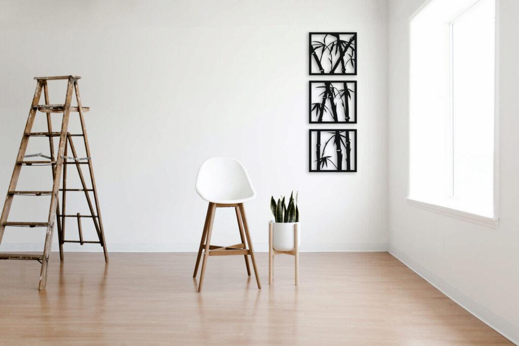 Styl boho – obraz ażurowy z drewna