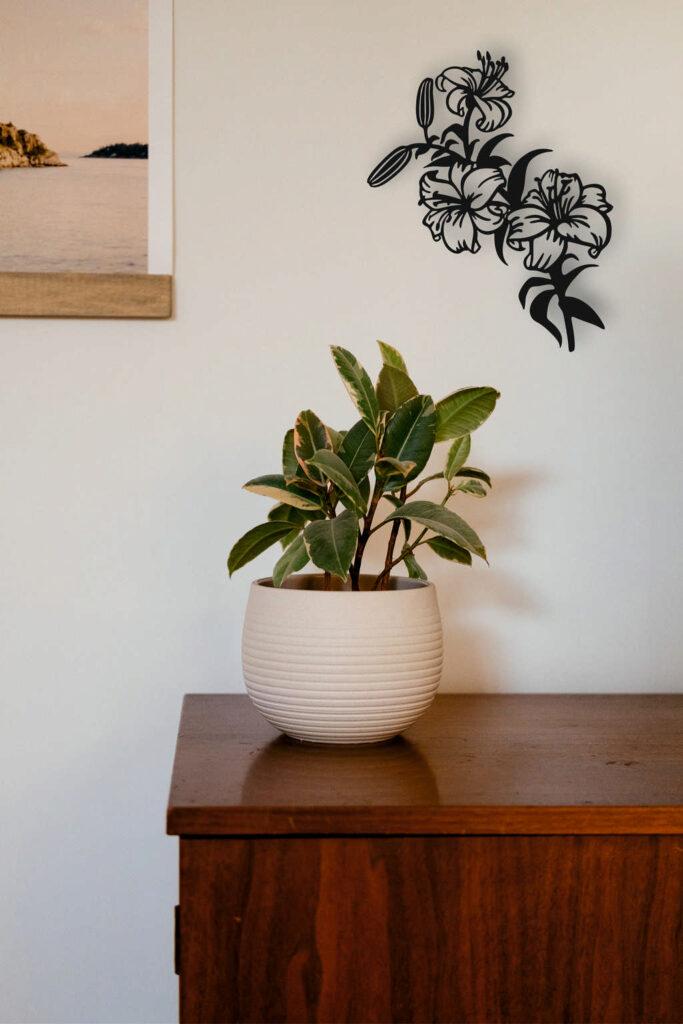 Styl boho – obraz ażurowy z drewna