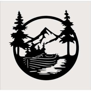 Łódka na rzece W0257