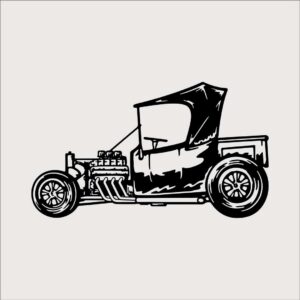 obraz ażurowy roadster z drewna – dekoracja motoryzacyjna