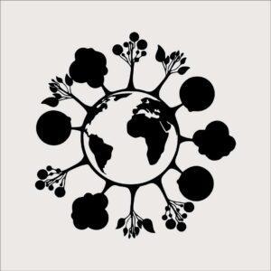 Świat z drzewami W0317