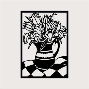 Kwiaty w dzbanie W0331