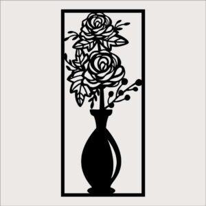 Róża w wazonie W0345