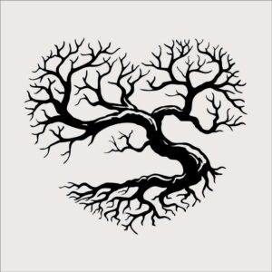 Serce w drzewie W0357