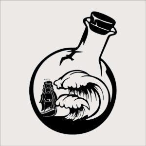 Statek w butelce W0361