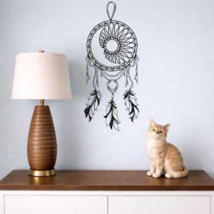 obraz ażurowy łapacz snów księżyc harmonia i spokój