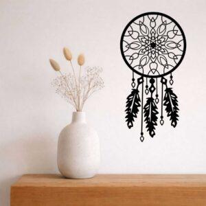 Obraz ażurowy łapacz snów mandala jako ozdoba salonu