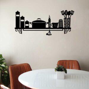 obraz ażurowy kuchenne akcesoria bez wiercenia