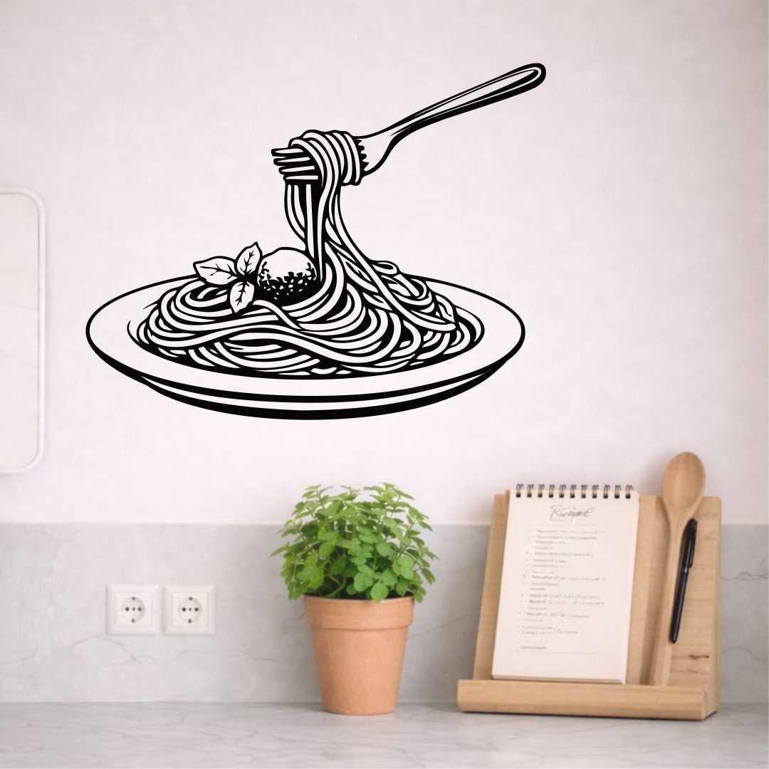 makaron obraz ażurowy spaghetti obraz na ścianę wall art dekoracja ażurowa czarna