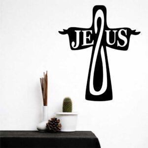 Obraz ażurowy Krzyż z napisem Jezus