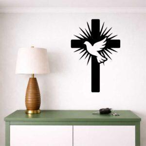 Obraz ażurowy Krzyż z Duchem Świętym