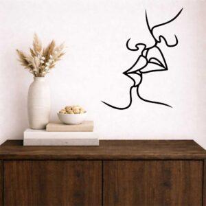 Obraz ażurowy Line Art Subtelny pocałunek