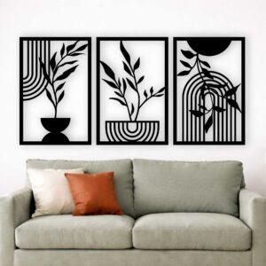 Liście i geometria obrazy modułowe