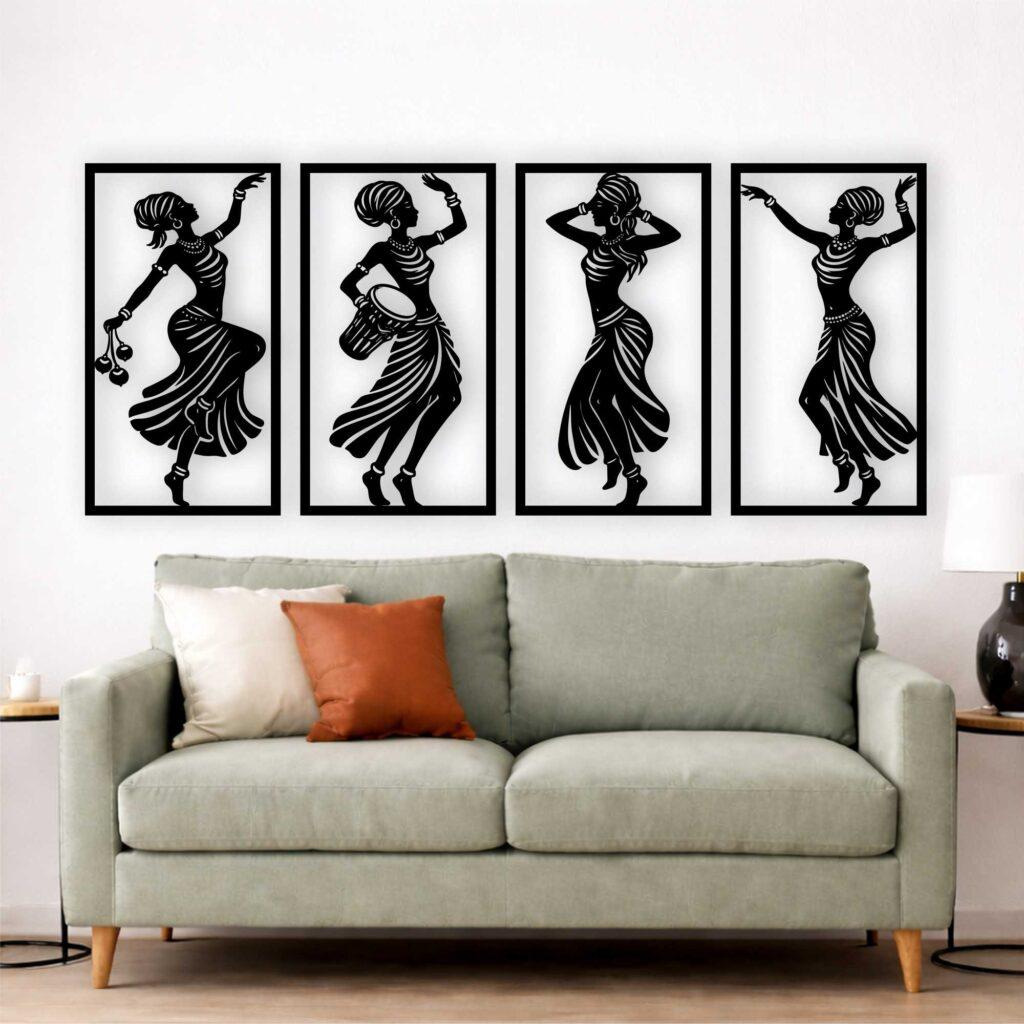 Tancerki obraz ażurowy